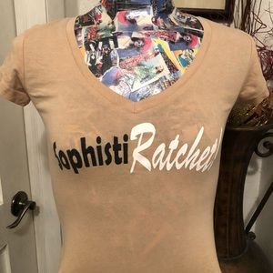 SOPHISTIratchet vneck T-shirt M